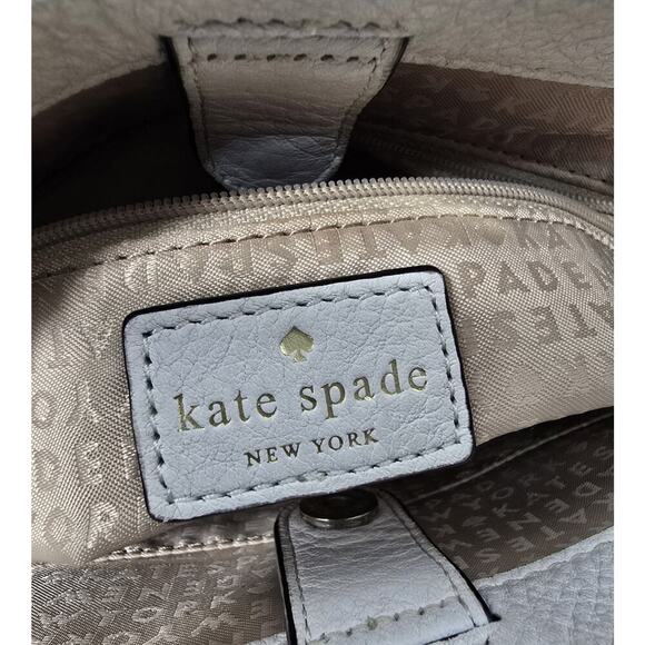 Kate Spade Houston Street Leo Pebble Leather Satchel Bag Color Block - Picture 12 of 13